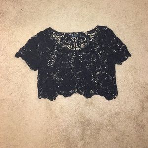 C-Thru Floral Crop Top