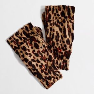 **NEW** J. Crew Factory Leopard Glittens/ Gloves