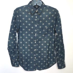 Uniqlo Printed Chambray Shirt