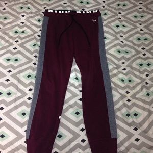 Maroon Victoria Secret Joggers!!!!