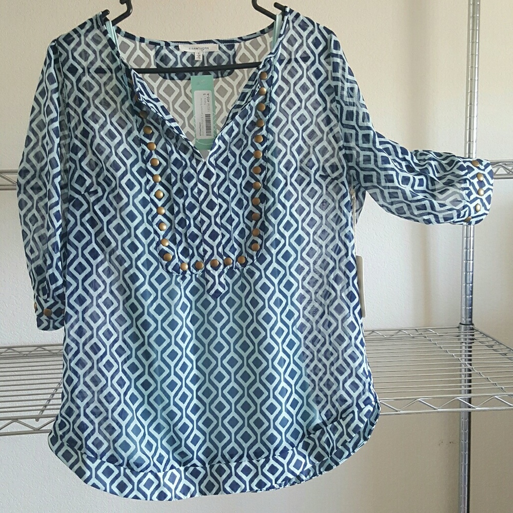 3/4 sleeve blouse