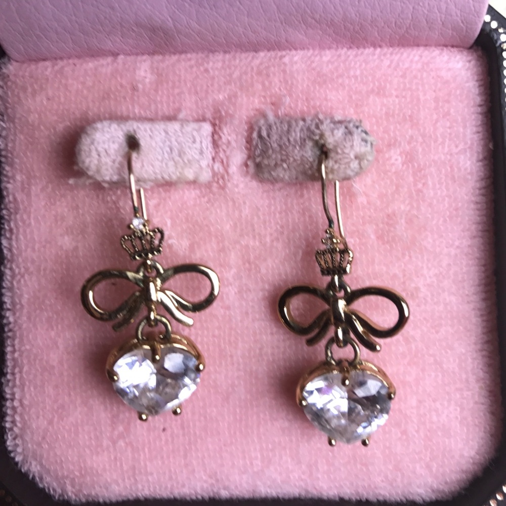 Heart juicy couture earrings
