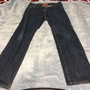 Practically brand new men's dark blue jeans!