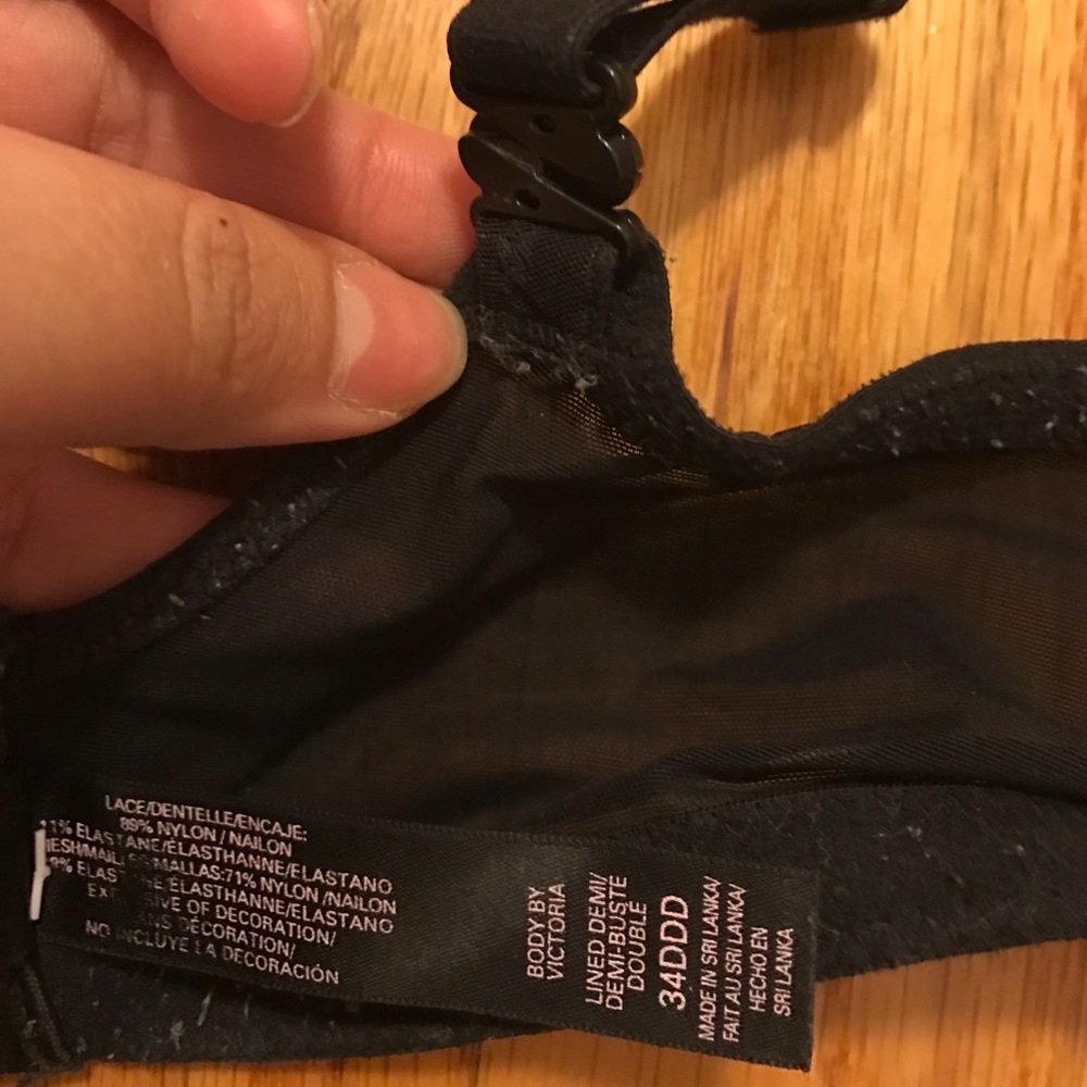 SOLD ✨ Body by Victoria black lace bra 34DDD - Picture 4 of 4