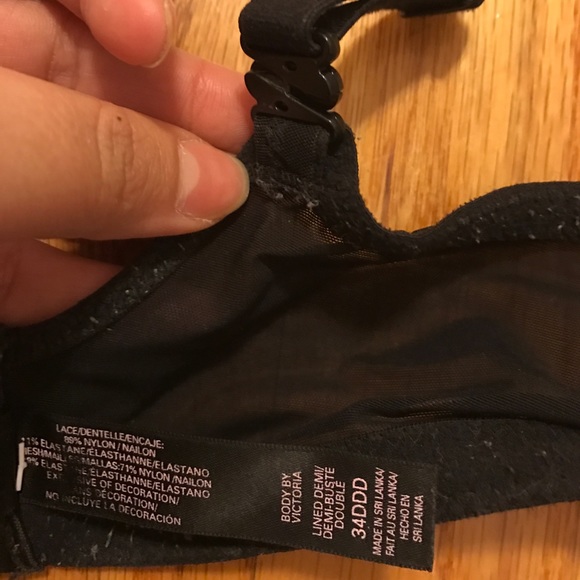 SOLD ✨ Body by Victoria black lace bra 34DDD - Picture 4 of 4