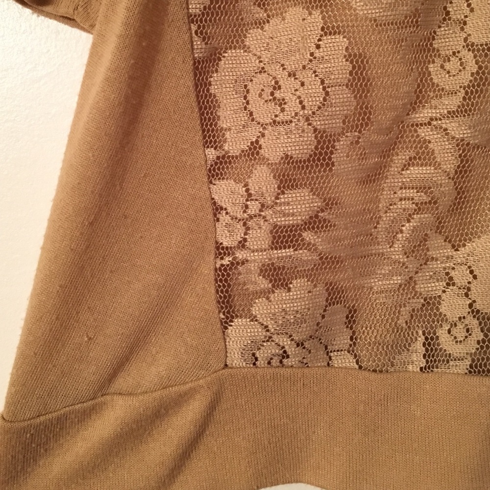 B'leev Beige Lace Sweater - Picture 3 of 3