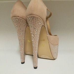 Blinged out heels