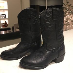 Authentic Dingo Cowboy Boots Black Leather