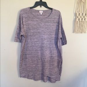 LuLaRoe Size M heathered lavender Irma- cotton