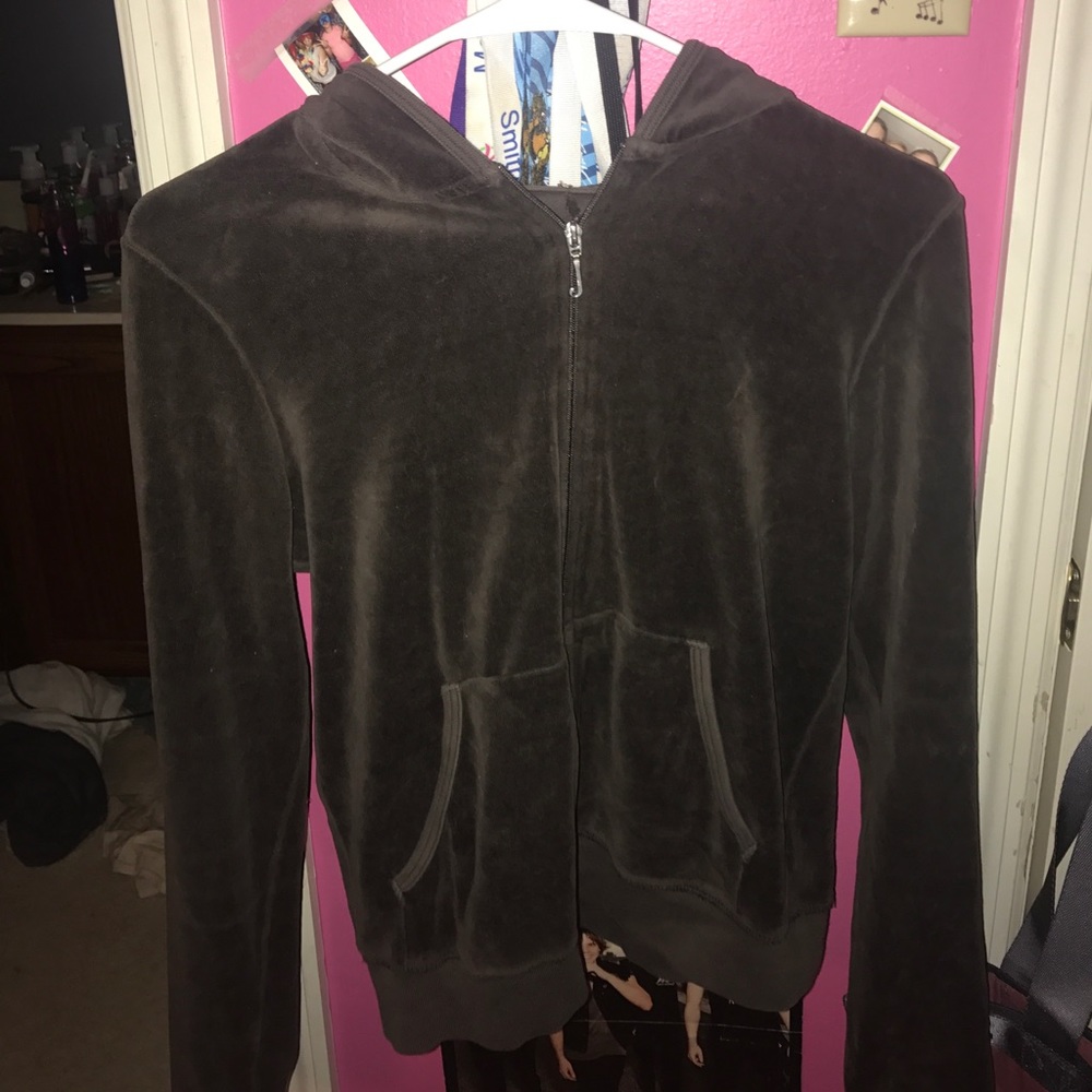 Brown velour juicy couture jacket