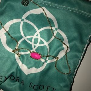 pink Kendra scott necklace