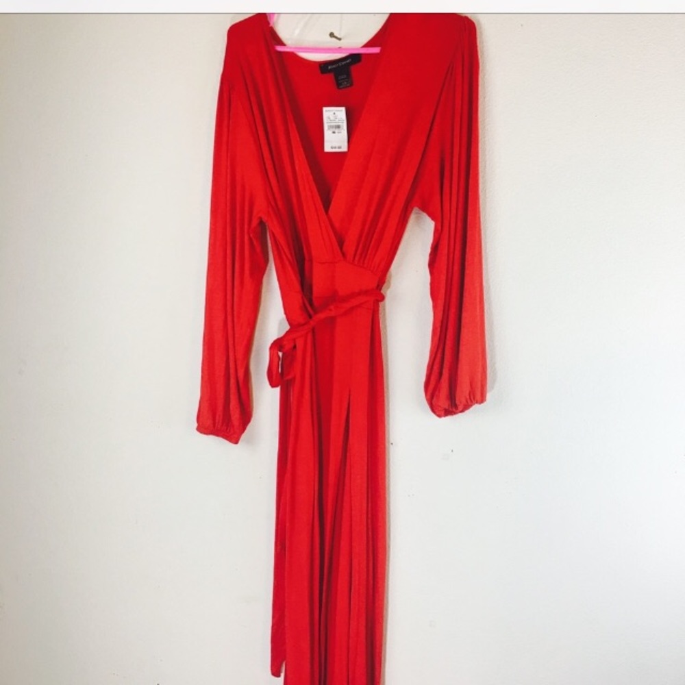 Red Long sleeve dress