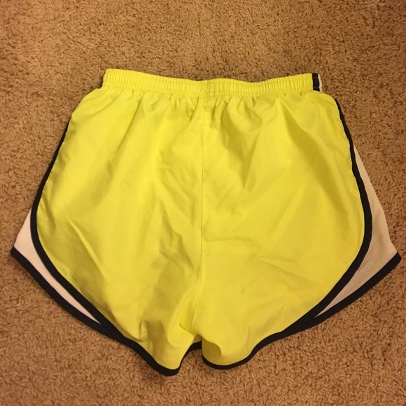 Neon yellow nike track shorts - Picture 2 of 2