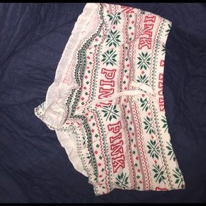 Christmas pink sleep short ** same day ship **