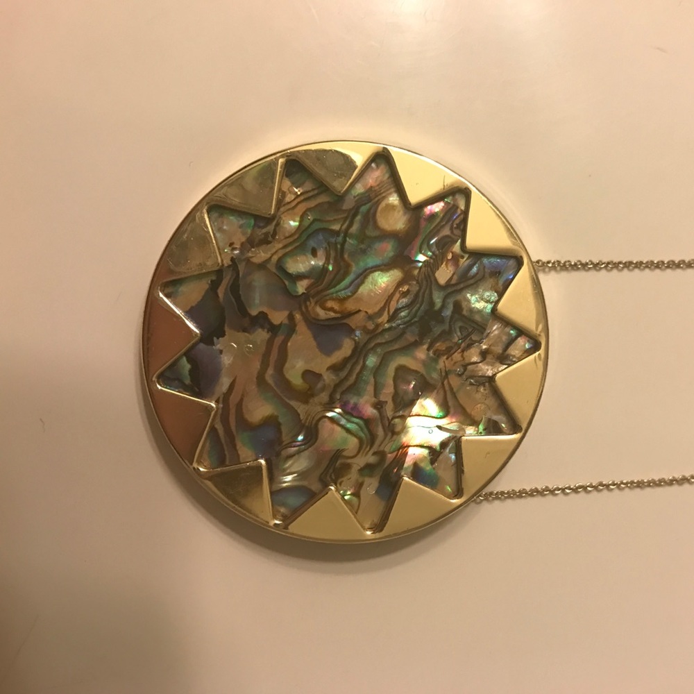 House of Harlow abalone sunburst necklace