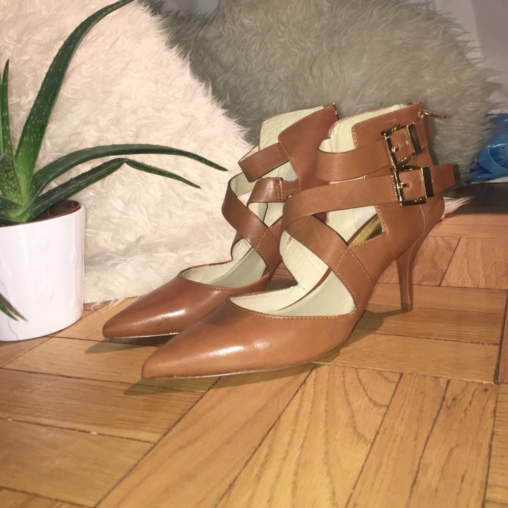 Michael Kors Strappy Leather Heels
