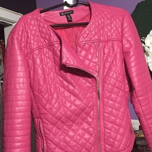 Inc faux leather motorcycle jacket
