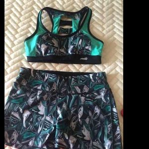 Sports bra and shorts