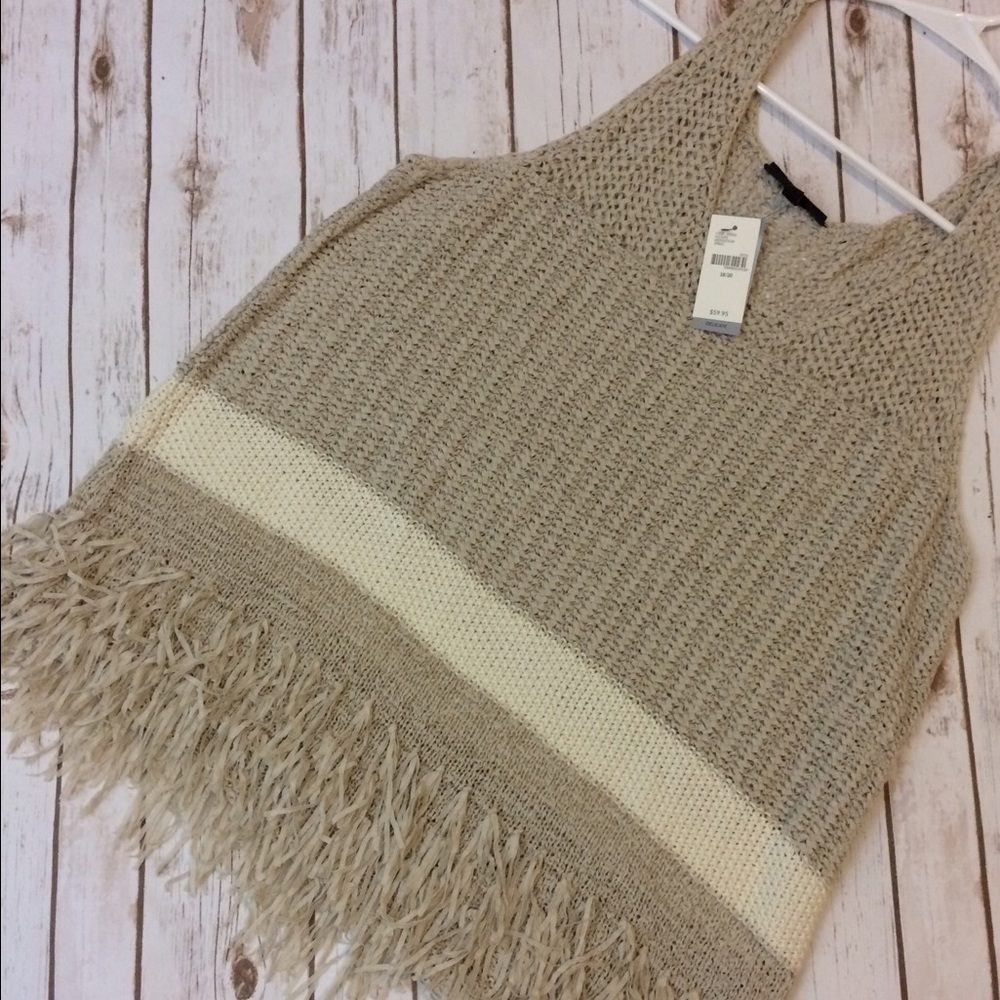 NWT Long fringed tank