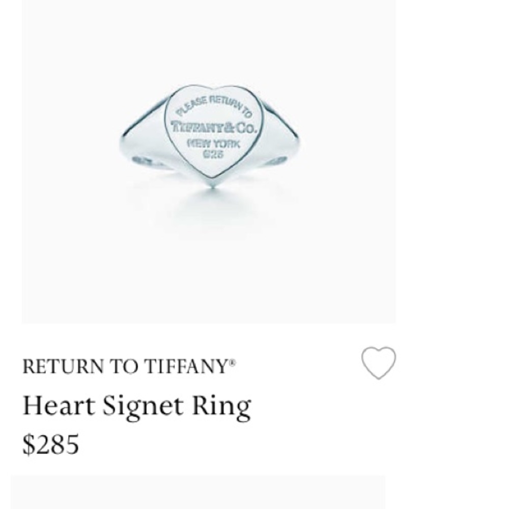 Tiffany&Co heart ring