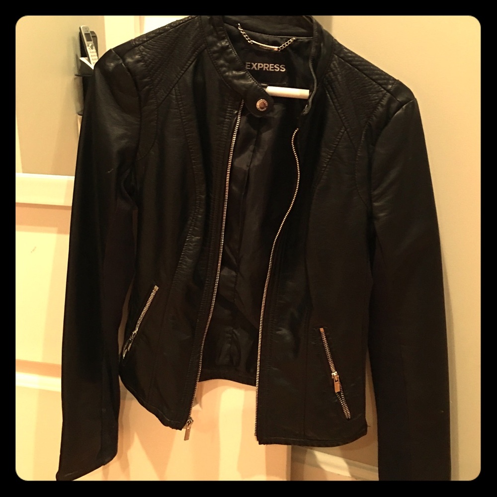 Express leather jacket