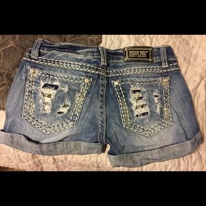 Miss me bedazzled shorts.