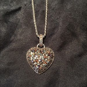 Brighton Multicolored Crystal Voyage Heart Pendant