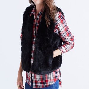 NWOT Madewell Faux Fur Vest