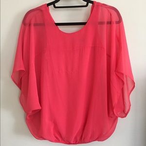 Express Coral Blouse