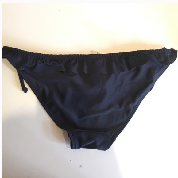 Hollister Womens Navy Bikini Ruffle Back Bottom XS - Picture 2 of 3