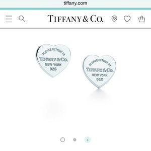 Tiffany&Co mini heart earrings.