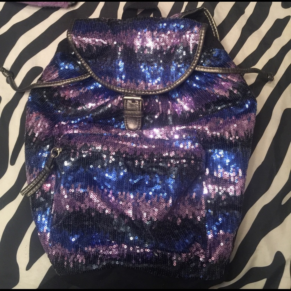 Sequined Mini Bookbag