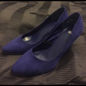 💜 NWOT H&M Violet Suede Heels