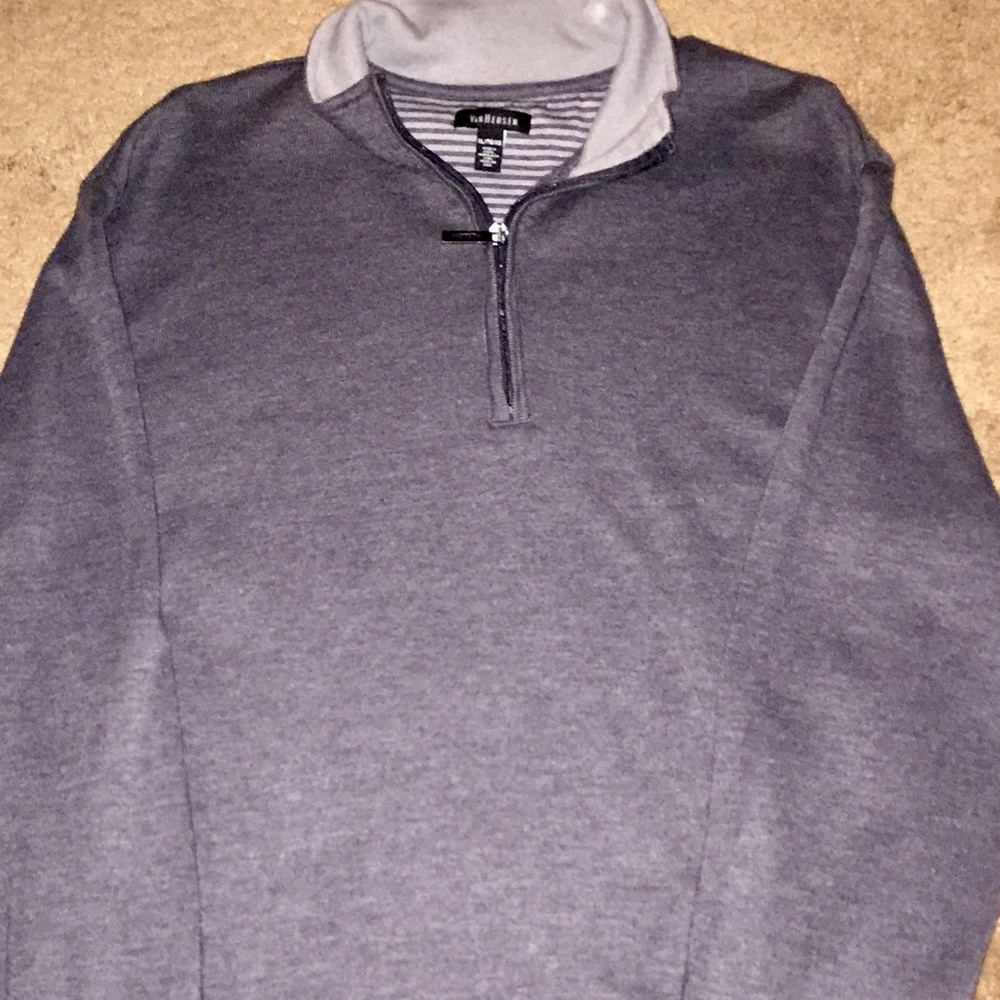Van Heusen Long Sleeve Quarter Zip Pullover