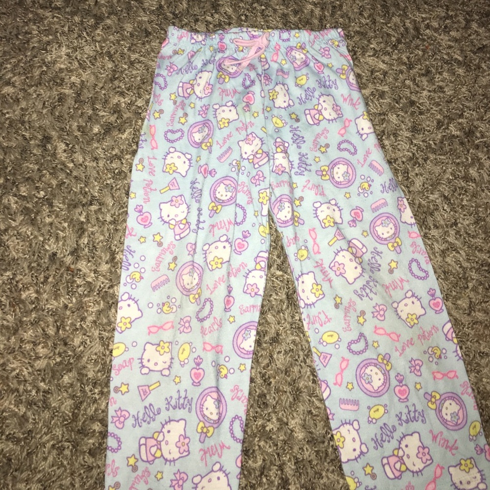 toddlers hello kitty pajama pants