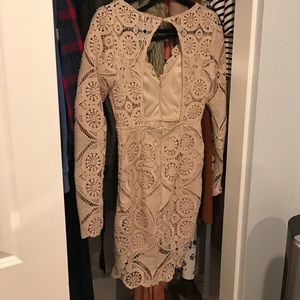 Dresses - Nude lace dress Dresses - Nude lace dress