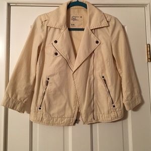 American Eagle Ivory Moto-Jacket