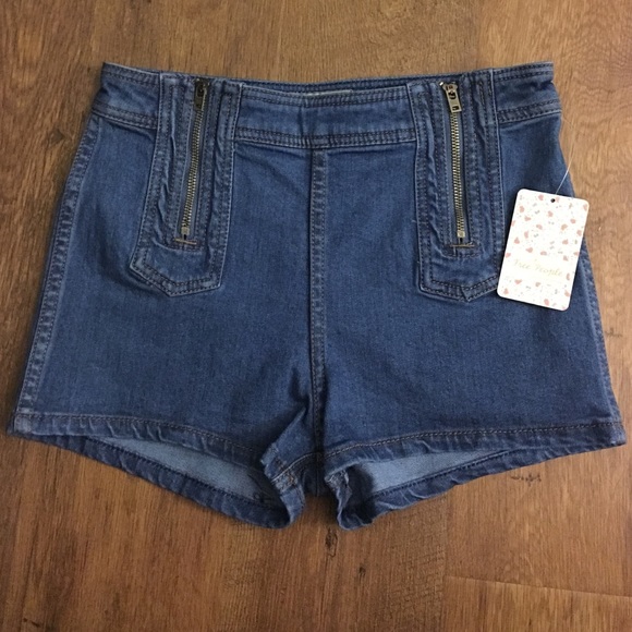 Free People Pants - Free People High Waisted Denim Shorts NWT