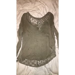 Free people long sleeve embellished shirt
