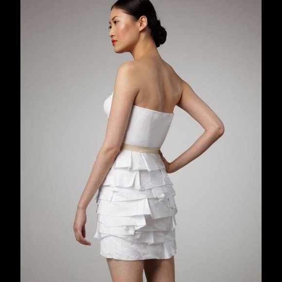 Robert Rodriguez Strapless Tiered Skirt Dress - Picture 2 of 3