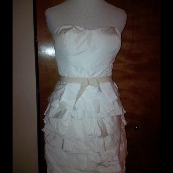 Robert Rodriguez Strapless Tiered Skirt Dress - Picture 3 of 3