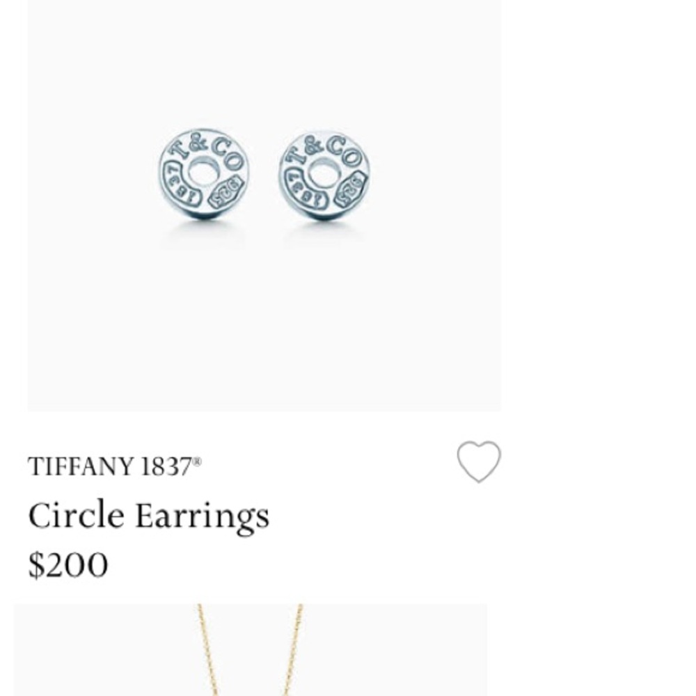 Tiffany&Co 1837 circle stud earrings.