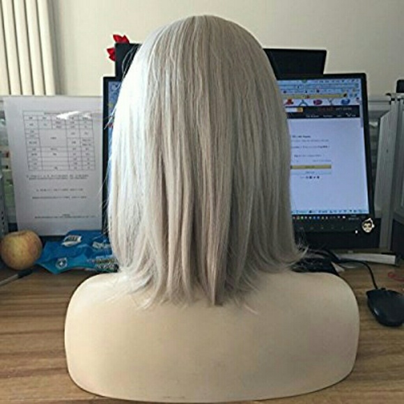 White Blonde Full Lace Front Wig