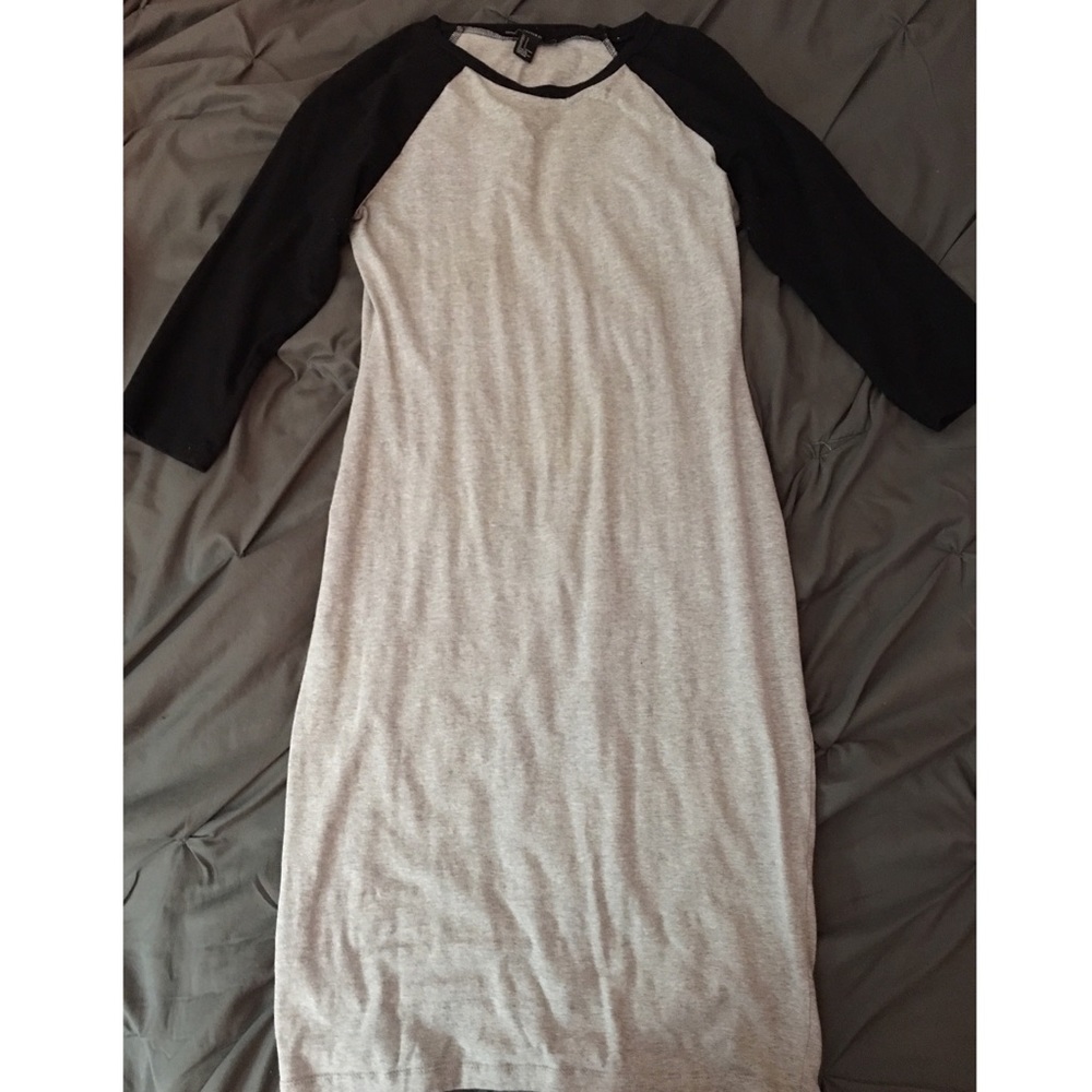 Baseball Tee Style Midi Dress