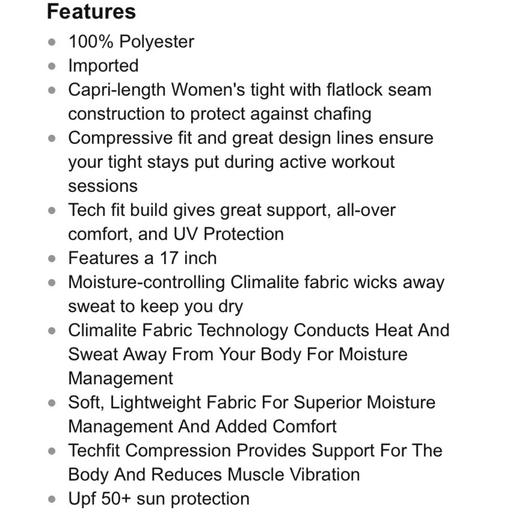 [adidas] techfit capri tights - Picture 2 of 2