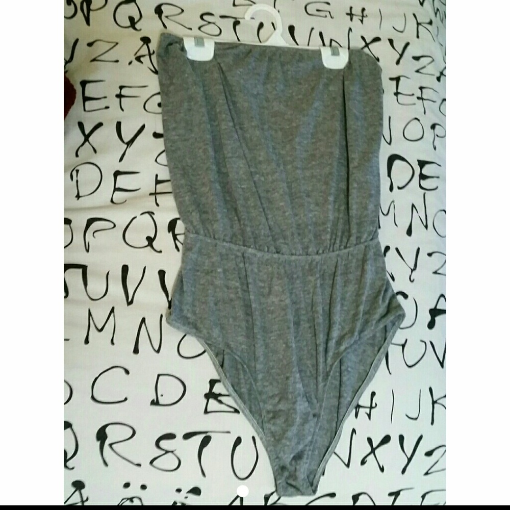American apparel strapless leotard