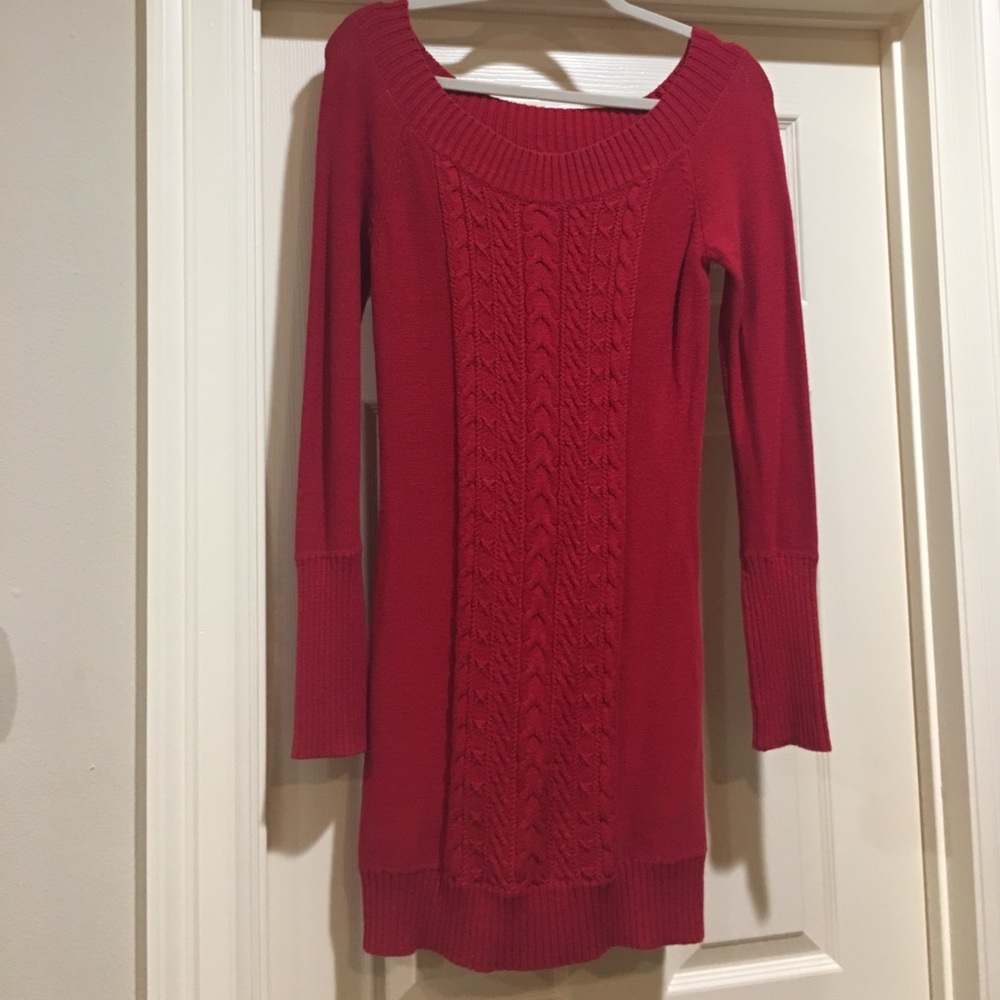 Red BCBGMAXAZRIA Sweater Dress