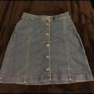 Missguided A-line denim skirt.