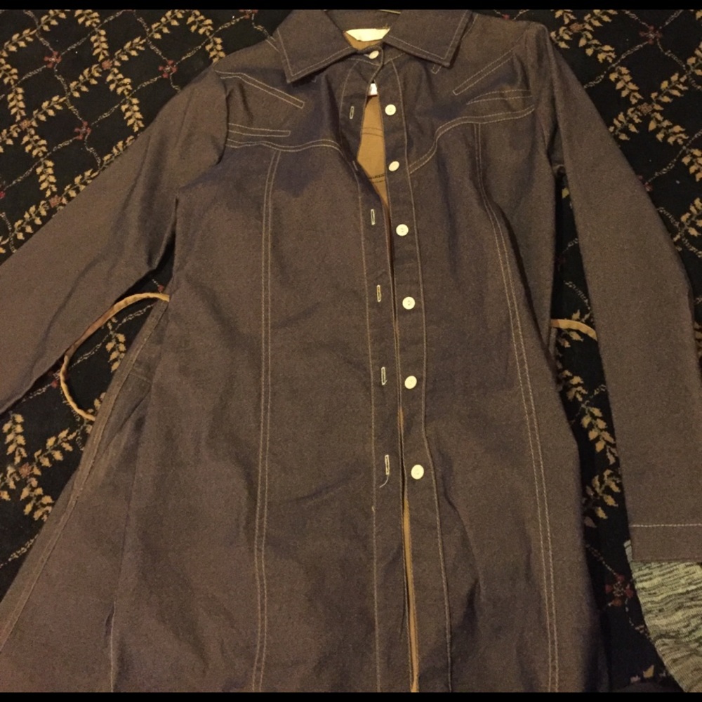 Jean jacket and skirt