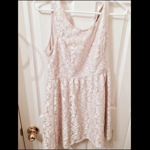 Lace off white dress